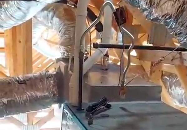 Duct maintenance work